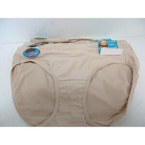 Vanity Fair Women's 6 pairs 18291 Beyond Comfort Bikini Nude Size 5/S New !!!